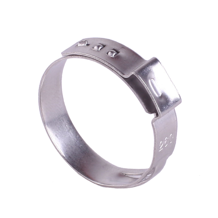 China Single Ear Stainless Steel Hose Cilp Compression Hose Clamp